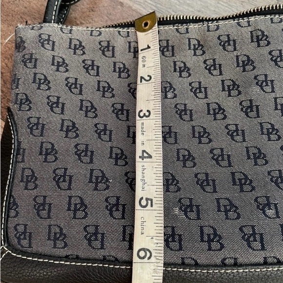 NWT Dooney & Bourke Mini Black and Gray Canvas Women's Clutch Bag Purse - Picture 10 of 10